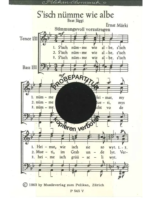 S isch nümme wie albe